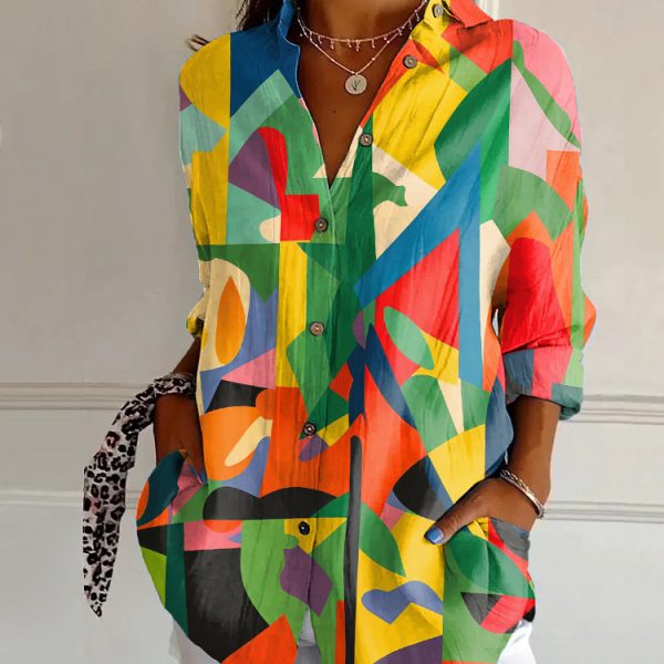 women's satin leopard print loose fit oversized shirt blouse